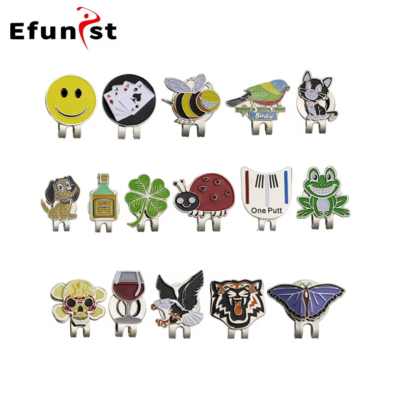 New Arrival Golf Marker W Golf Hat Clip Magnetic Alloy Golf Mark for Golf Ball Sport Drop Shipping